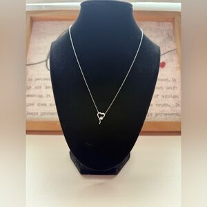Elegant .925 Sterling Silver Heart Pendant Necklace